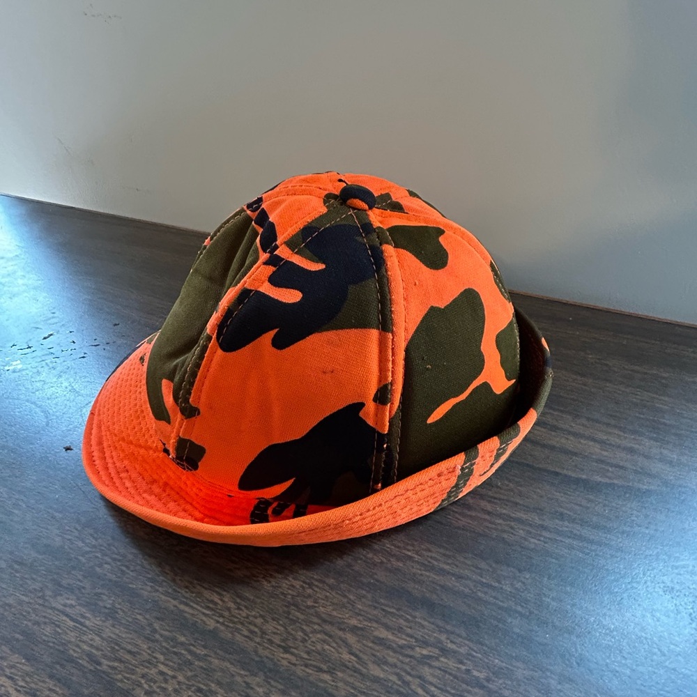 Vintage Duck Bay Orange and Black Camouflage Cap